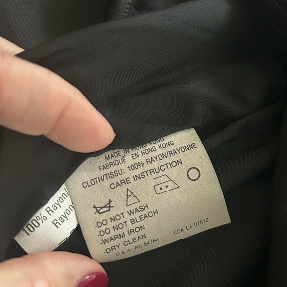 RARE Vintage Ungaro Ter Black Velvet Embroidered Jacket Sz 12 - Picture 9 of 15